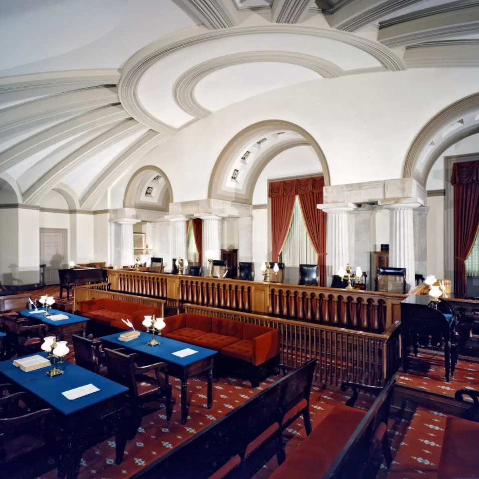 View of the Old Supreme Court Chamber in the U.S. Capitol.