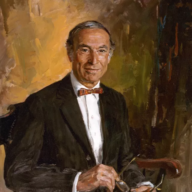 Painted portrait of George M. White, FAIA, Ninth Architect of the Capitol.