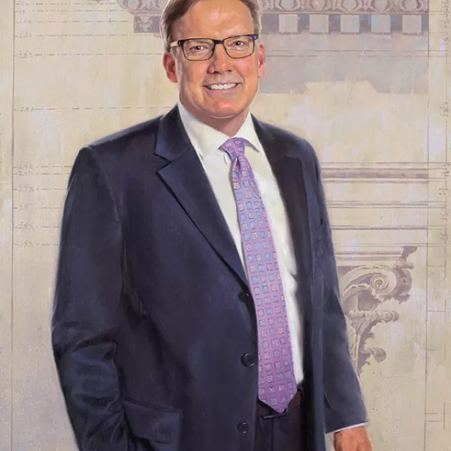 Official painted portrait of 11th Architect of the Capitol Stephen T. Ayers.