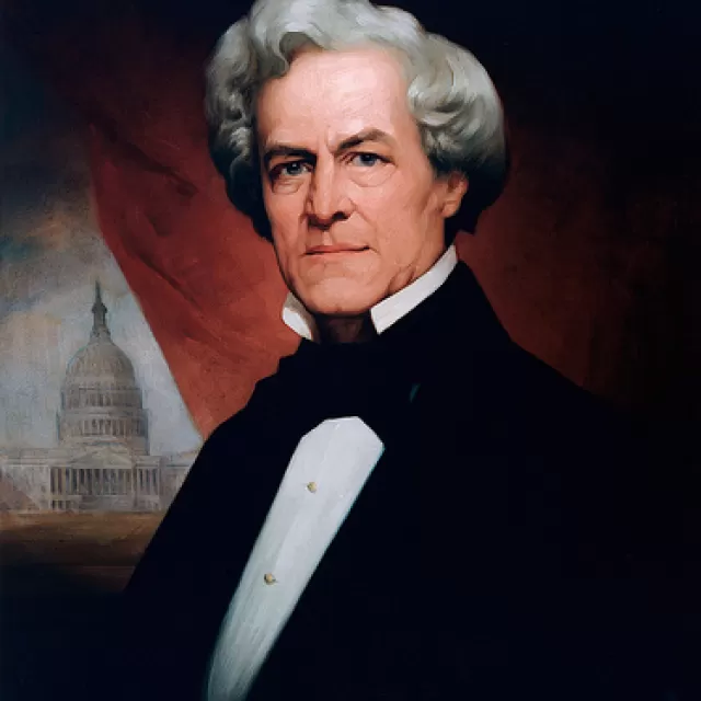 Painted portrait of Thomas Ustick Walter, Fourth Architect of the Capitol.