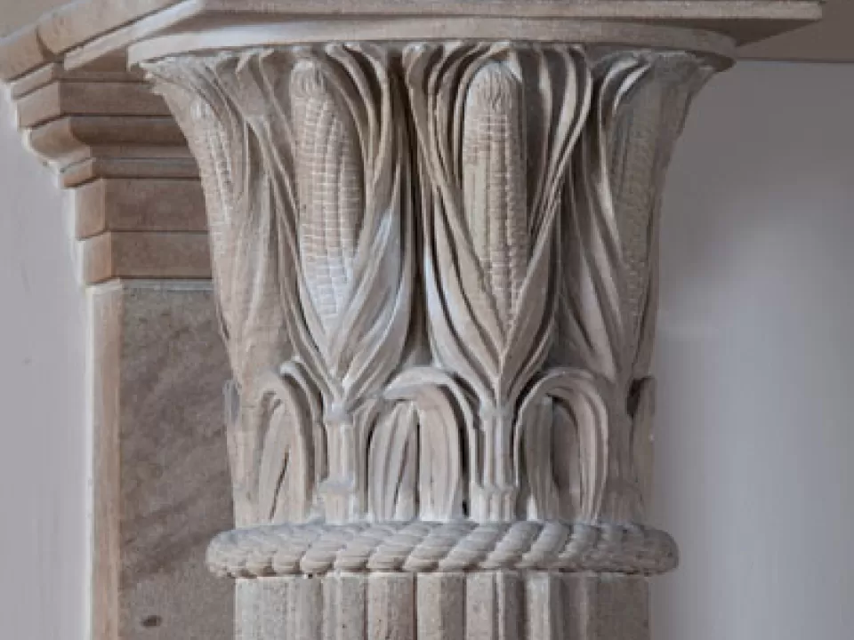 "Corn cob" columns in the U.S. Capitol's Senate Wing.