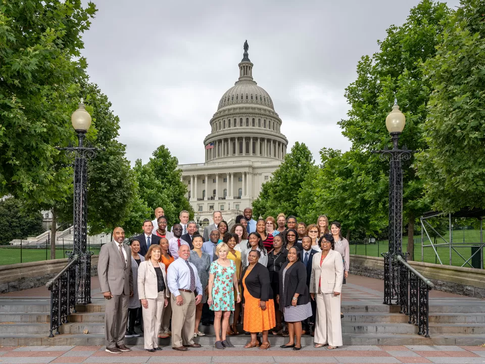 Architect of the Capitol Human Capital Management Division staff on the West Front.