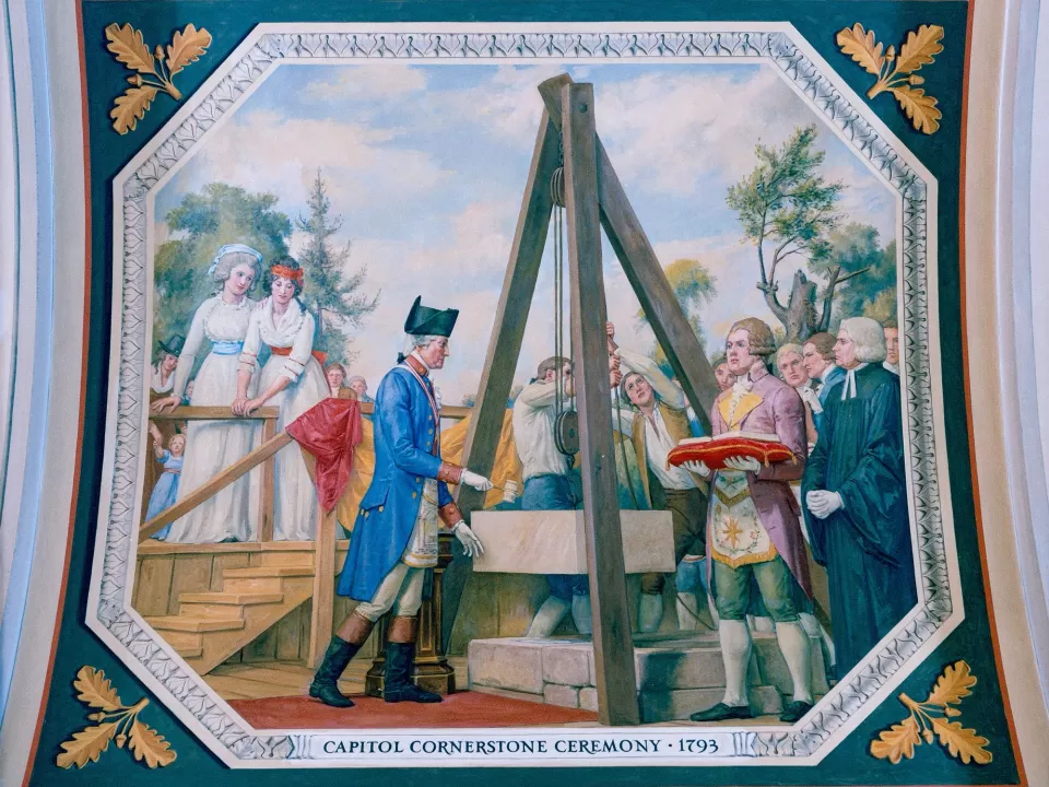 "Capitol Cornerstone Ceremony, 1793" by Allyn Cox