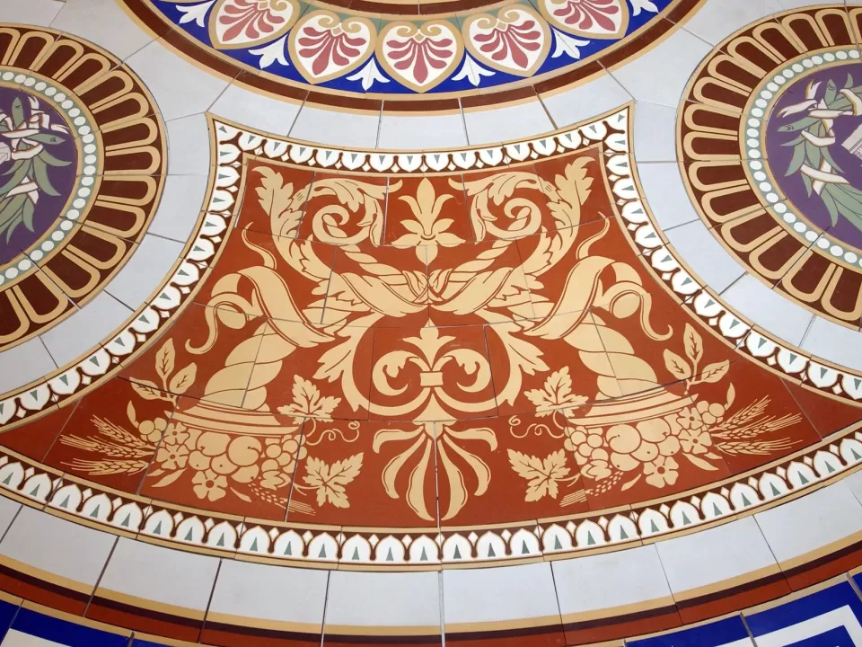 Minton tile design in the U.S. Capitol.