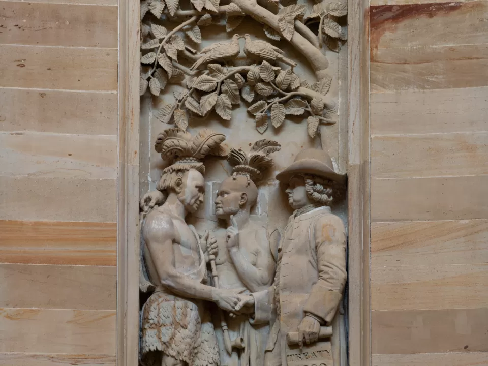 William Penn's Treaty with the Indians, 1682, in the U.S. Capitol Rotunda.