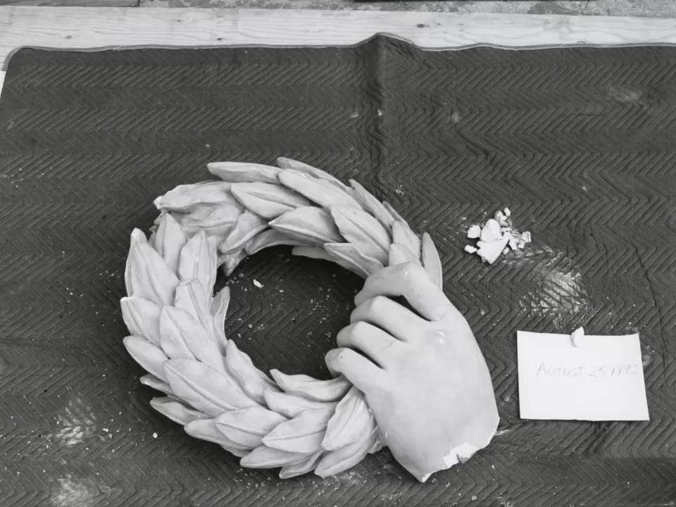 Piece of sculpture.