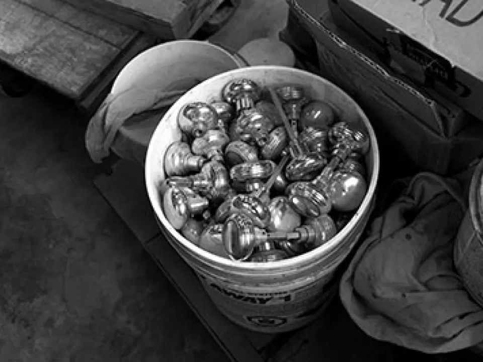 Door knobs for restoration during the Cannon House Office Building renewal project.
