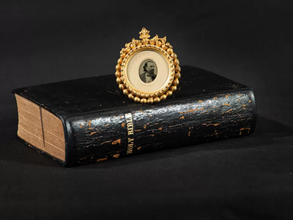 This Bible once belonged to Constantino Brumidi.