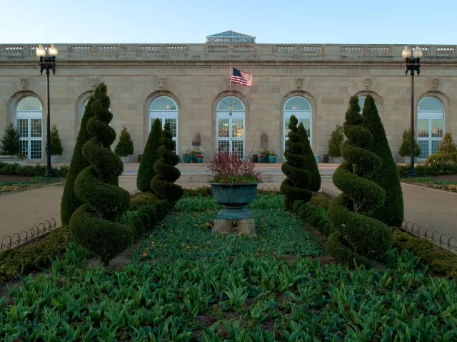 Entrance to the Conservatory at the Botanic Gardens