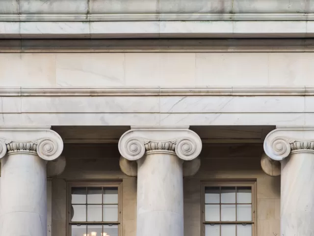 Columns of the Longworth House Office Building in Washington, D.C.