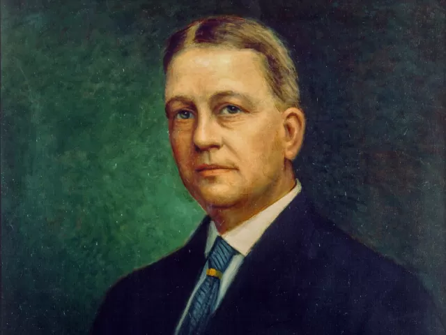Painted portrait of Elliott Woods, Sixth Architect of the Capitol