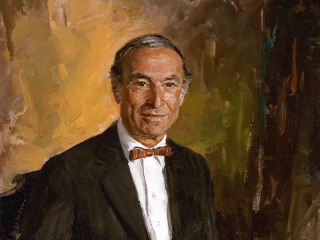 Painted portrait of George M. White, FAIA, Ninth Architect of the Capitol.
