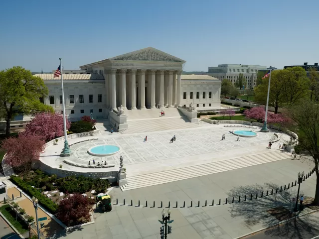 View of the Supreme Court Building in Washington, D.C.
