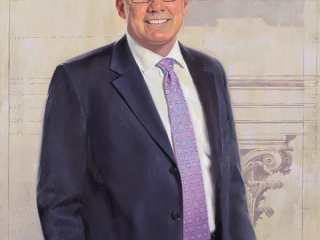 Official painted portrait of 11th Architect of the Capitol Stephen T. Ayers.