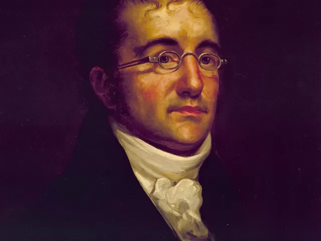 Painted portrait of Benjamin Henry Latrobe, Second Architect of the Capitol.