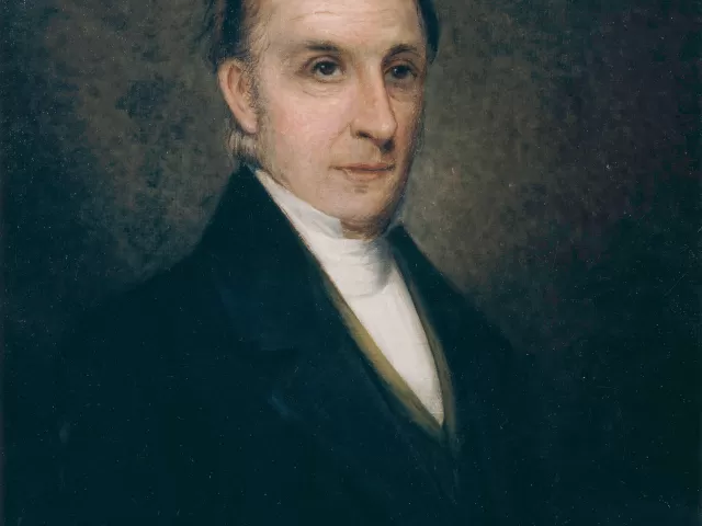 Painted portrait of Charles Bulfinch, Third Architect of the Capitol