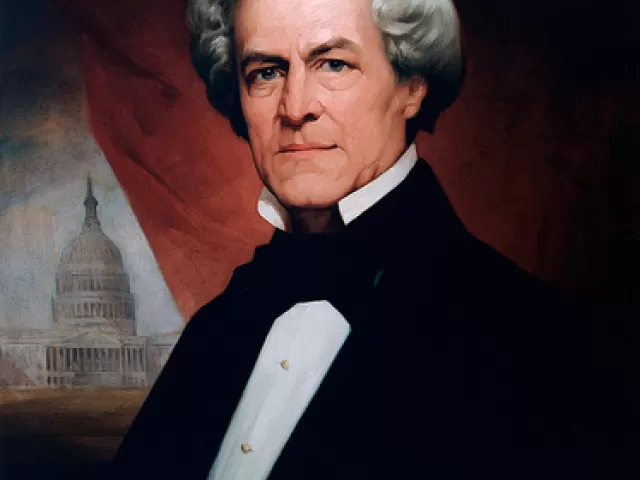 Painted portrait of Thomas Ustick Walter, Fourth Architect of the Capitol.
