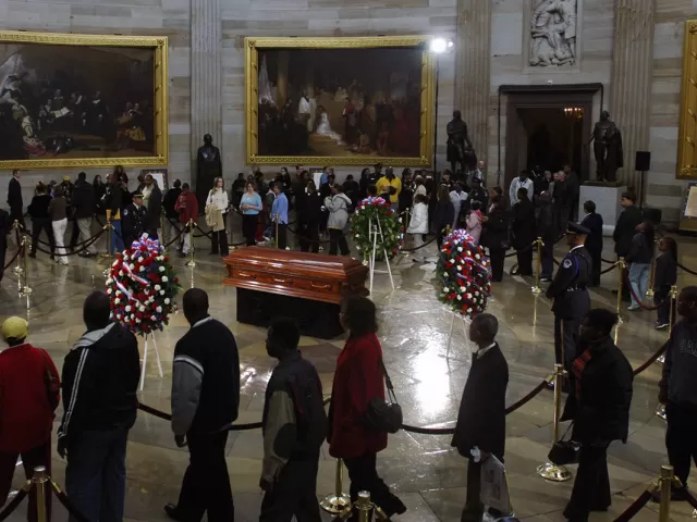 Rosa Parks lay in honor in Capitol Rotunda October 30-31, 2005.