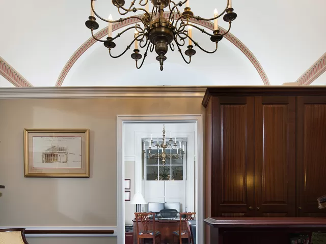 A current view of the U.S. Capitol, Room HB-29, which once served as a bakery during the Civil War.