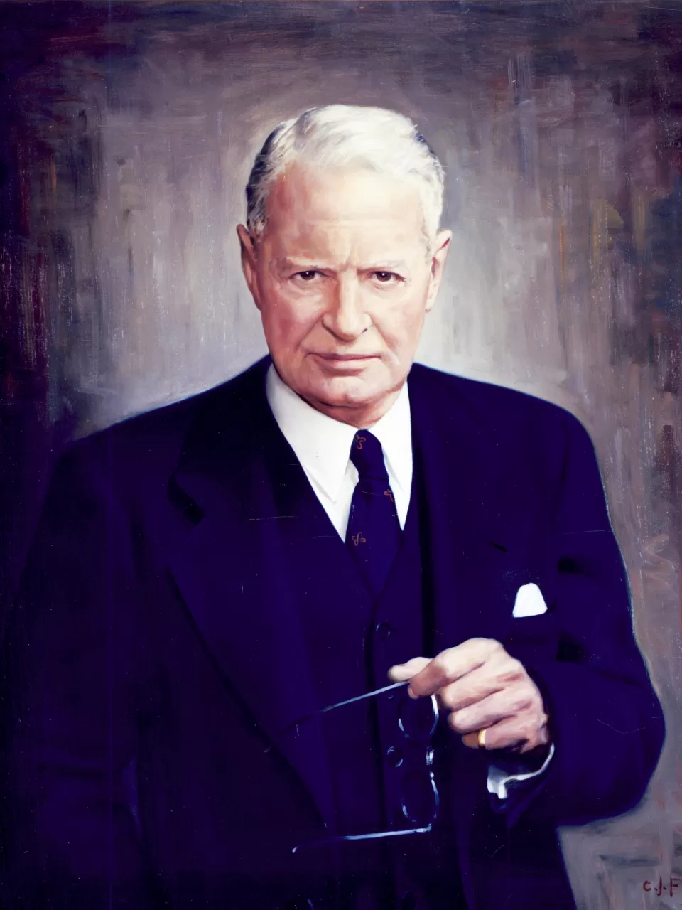 Painted portrait of David Lynn, Seventh Architect of the Capitol.