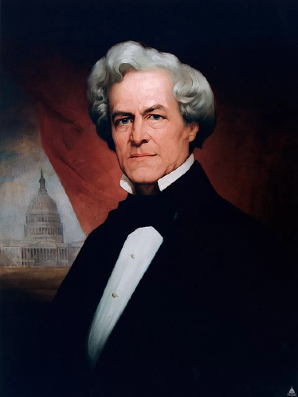 Painted portrait of Thomas Ustick Walter, Fourth Architect of the Capitol.