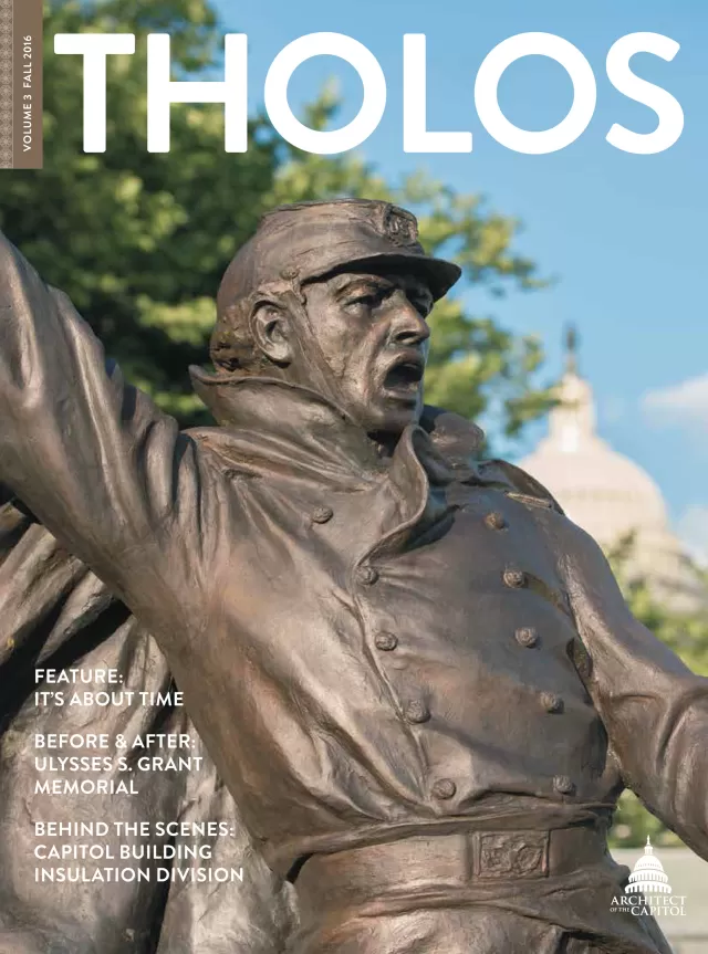 Tholos Magazine cover, Volume 3 Fall 2016.